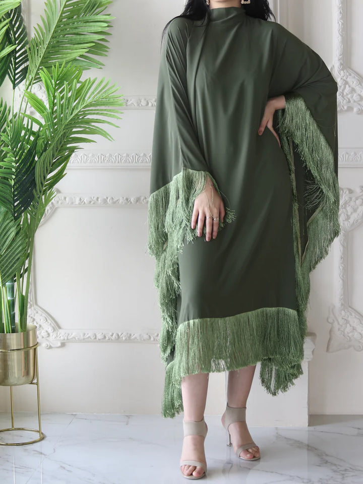 Becosy X Al Mayasa Dark Green Caftan