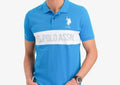 U.S. Polo Men's T-Shirt in Blue and White