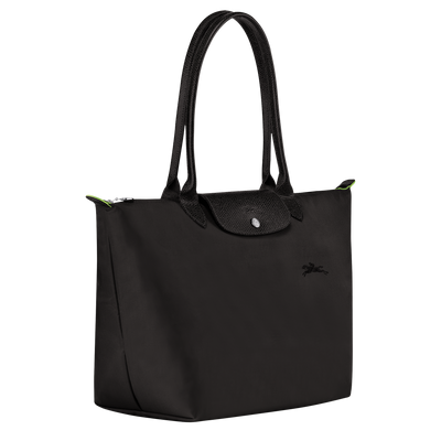 LEATHER black Medium Tote Bag