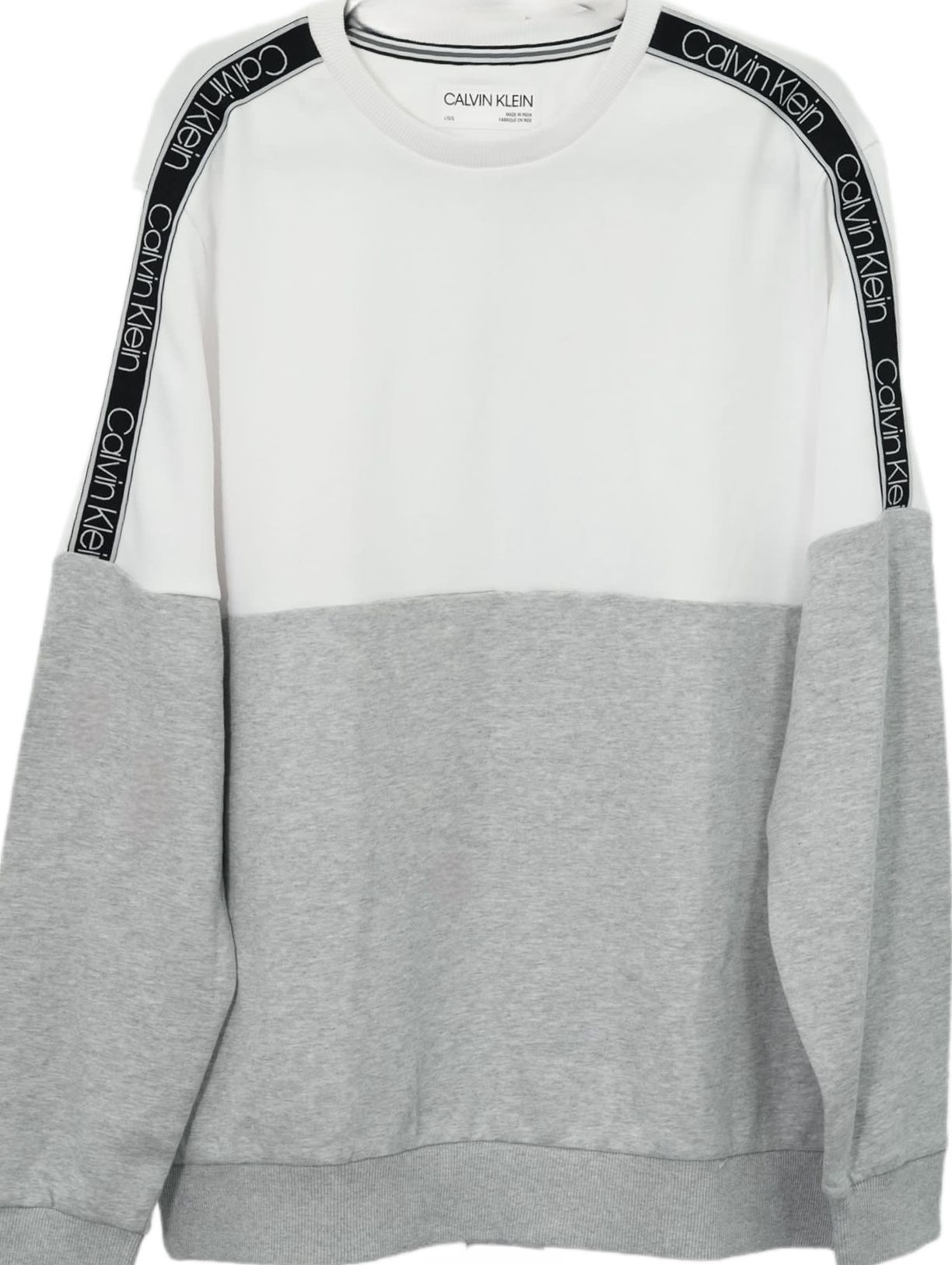 Calvin Klein Sweatshirt in White and Grey