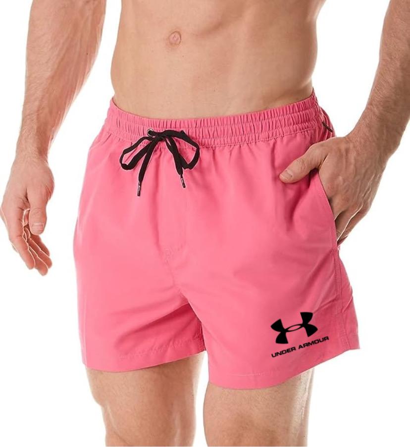 UNDER ARMOUR MEN'S PINK SHORTS