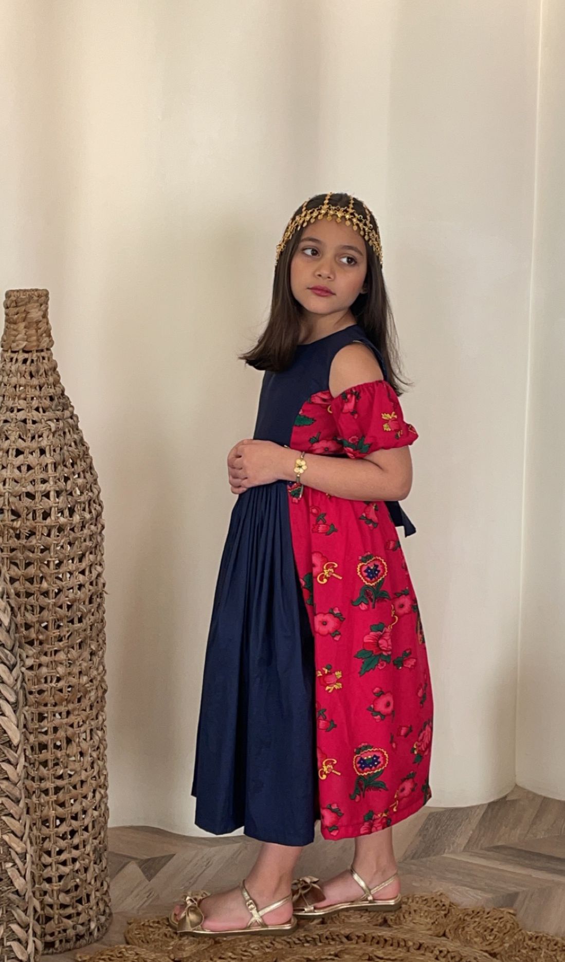 Ramadan dress in navy blue