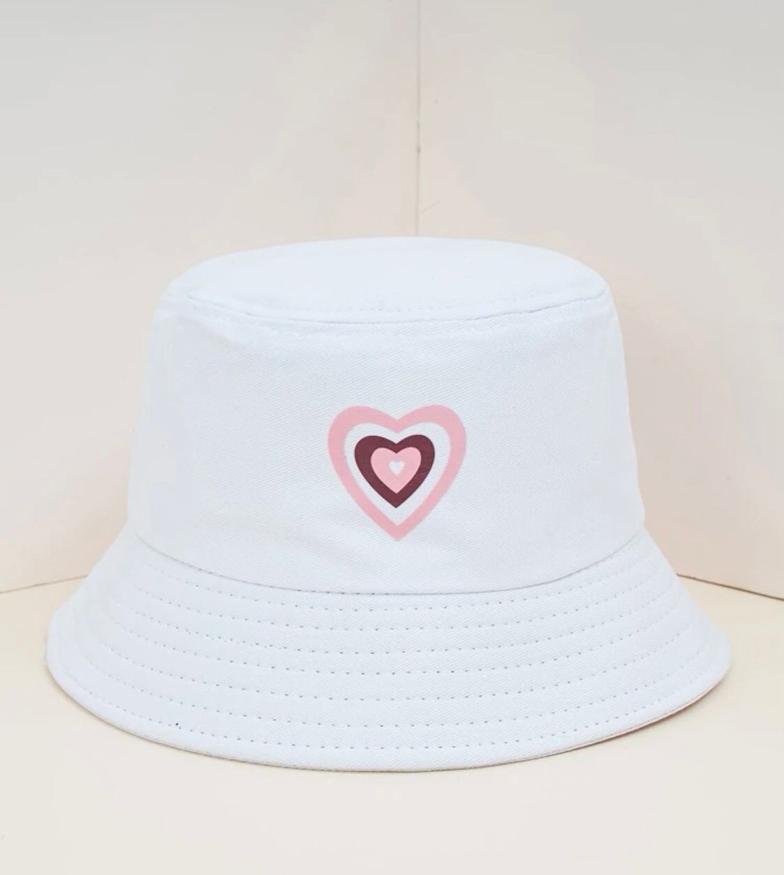 "Pink Heart" bucket hat