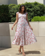 Soft Pink Tiered Summer Dress