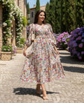 Multicolor Floral Print Boho Dress