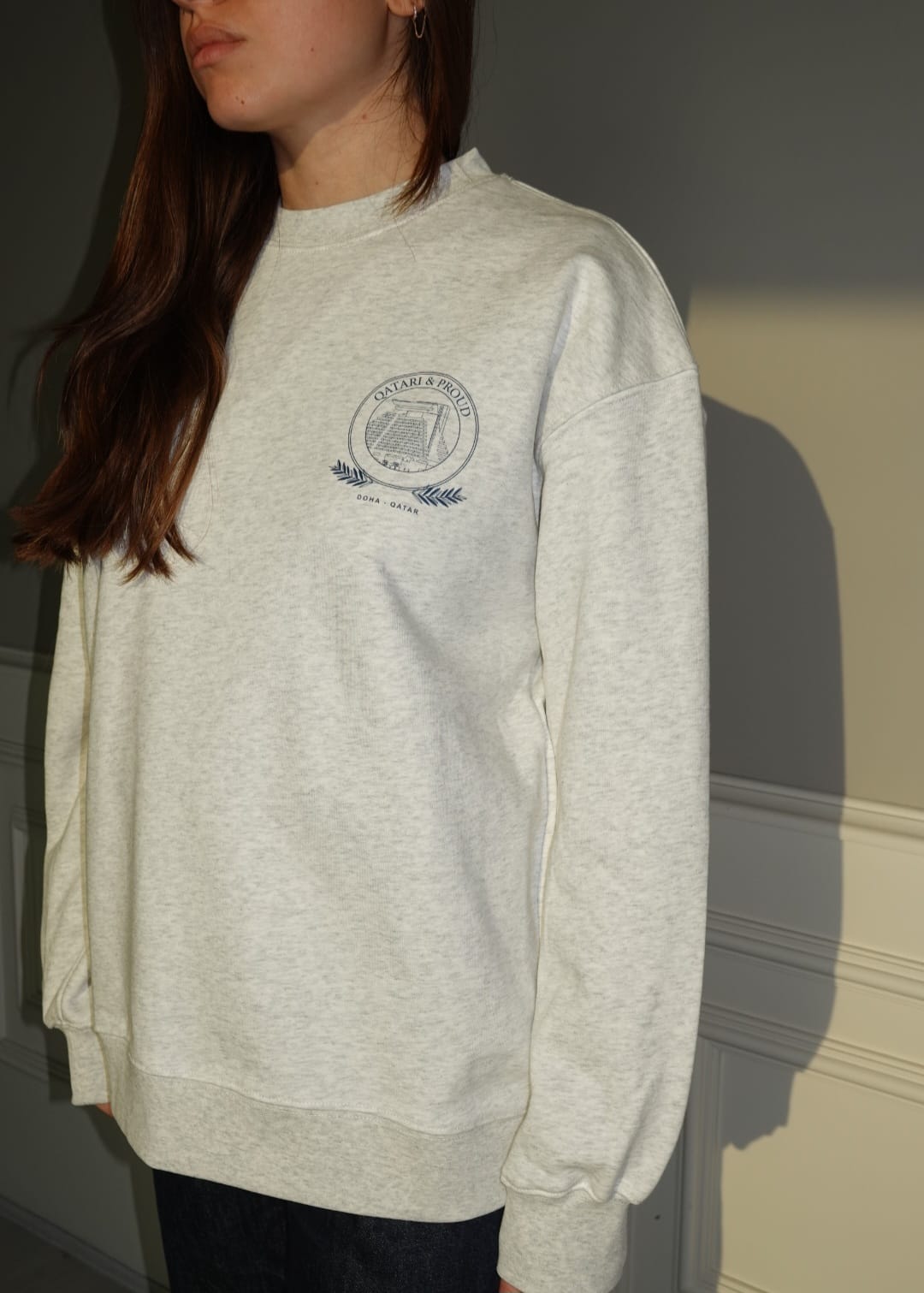 Qatari & Proud Grey Sweatshirt