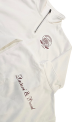 QND White Zipper Tops