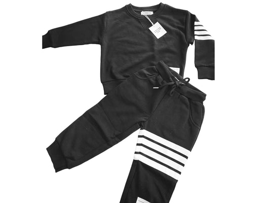 Be Cosy Kids Black Winter PJ Set