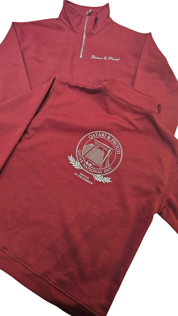 QND Maroon Zipper Tops