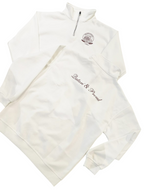 QND White Zipper Tops