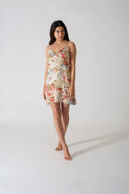 Be Cosy Orange Nightdress with Floral Print