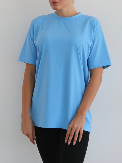 Dkn summer essential Over sized T-shirt in Blue