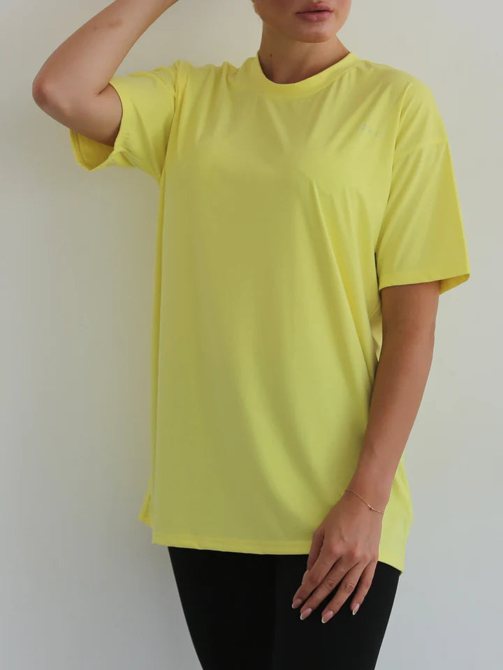 DKN Summer Essential Over Sized T-Shirt in Yellow