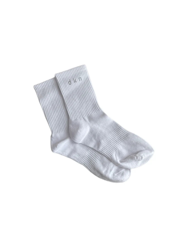 DKN Signature Socks in White