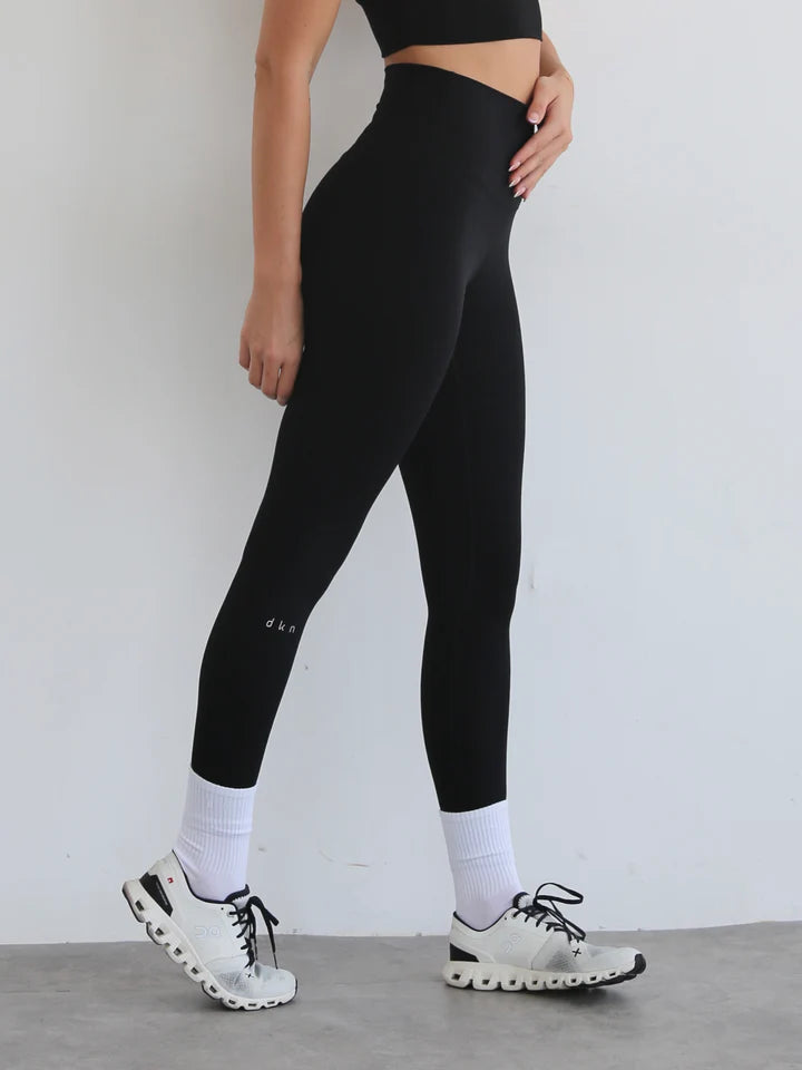 DKN Summer Essential High Rise Leggings in Black