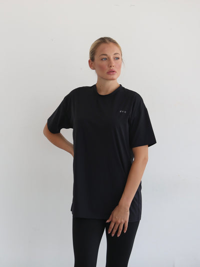 Dkn summer essential Over sized T-shirt in black