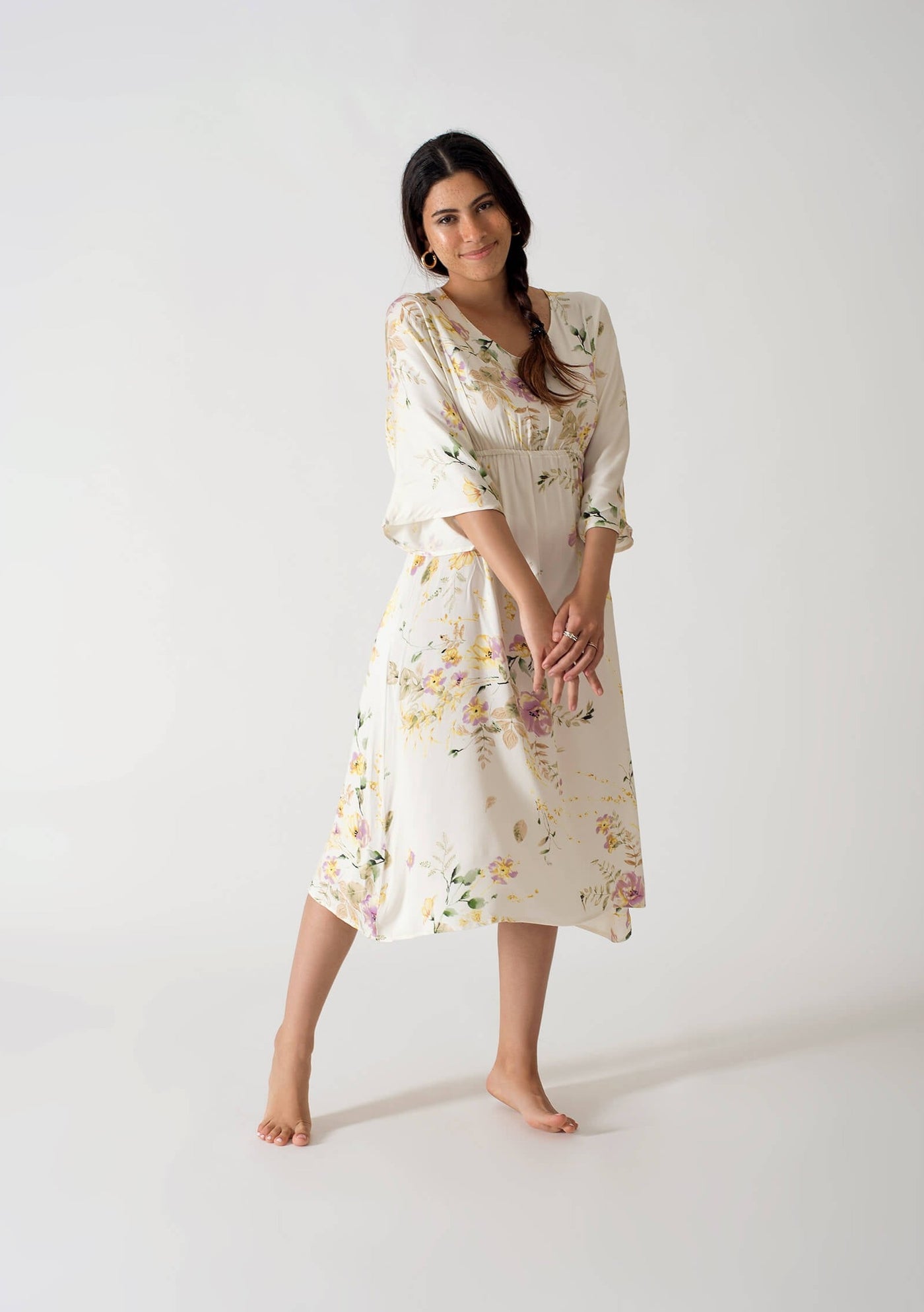 Be Cosy Yellow Floral Dress