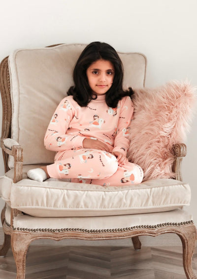 pink winter pyjama