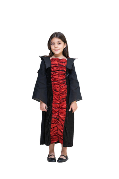 Black with red dress costume