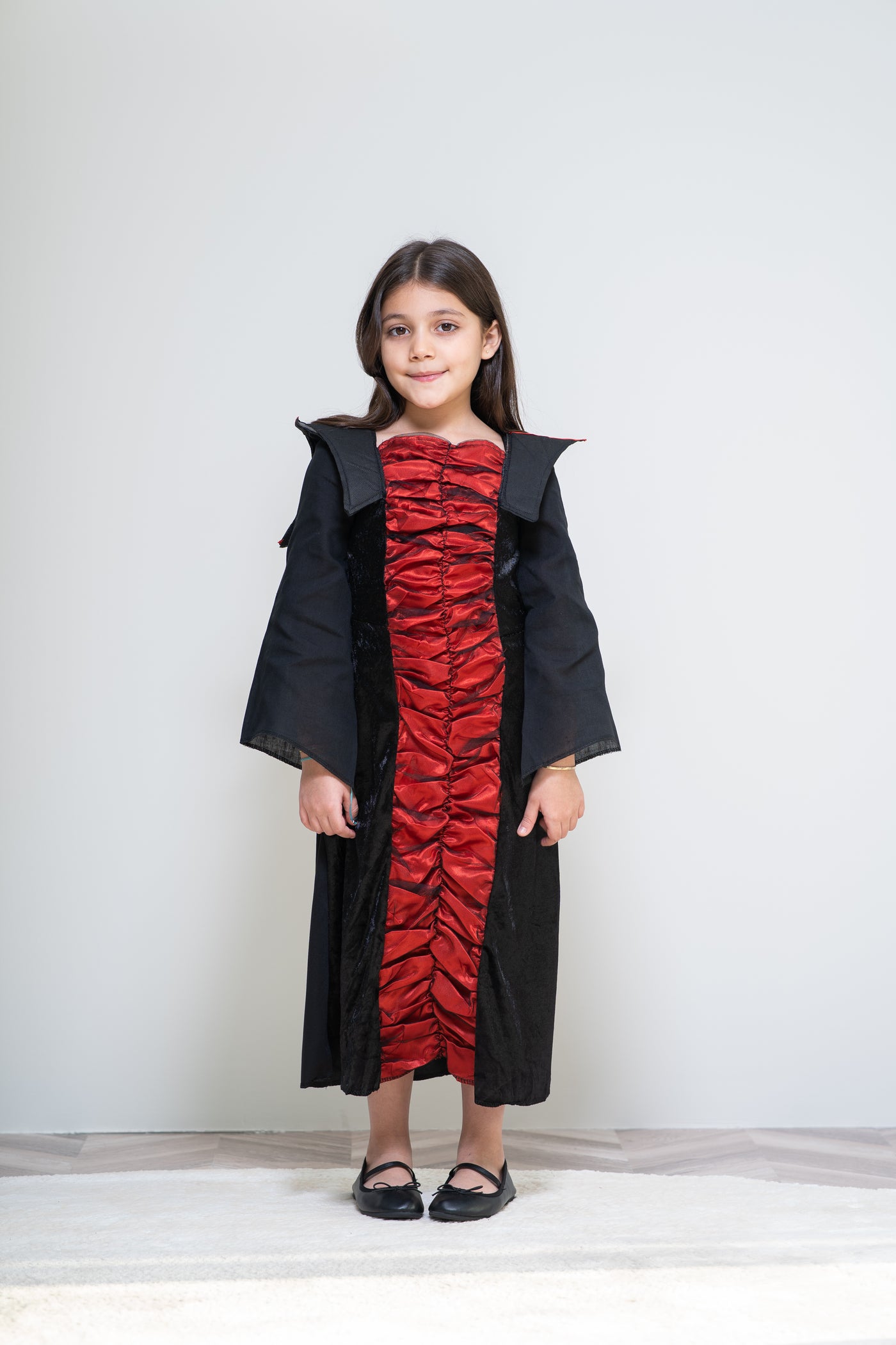 Black with red dress costume