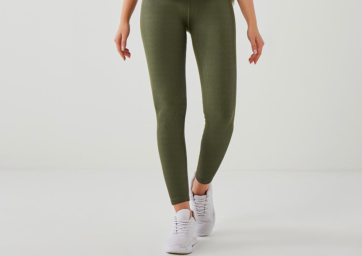 Calvin Klein women's leggings in olive green