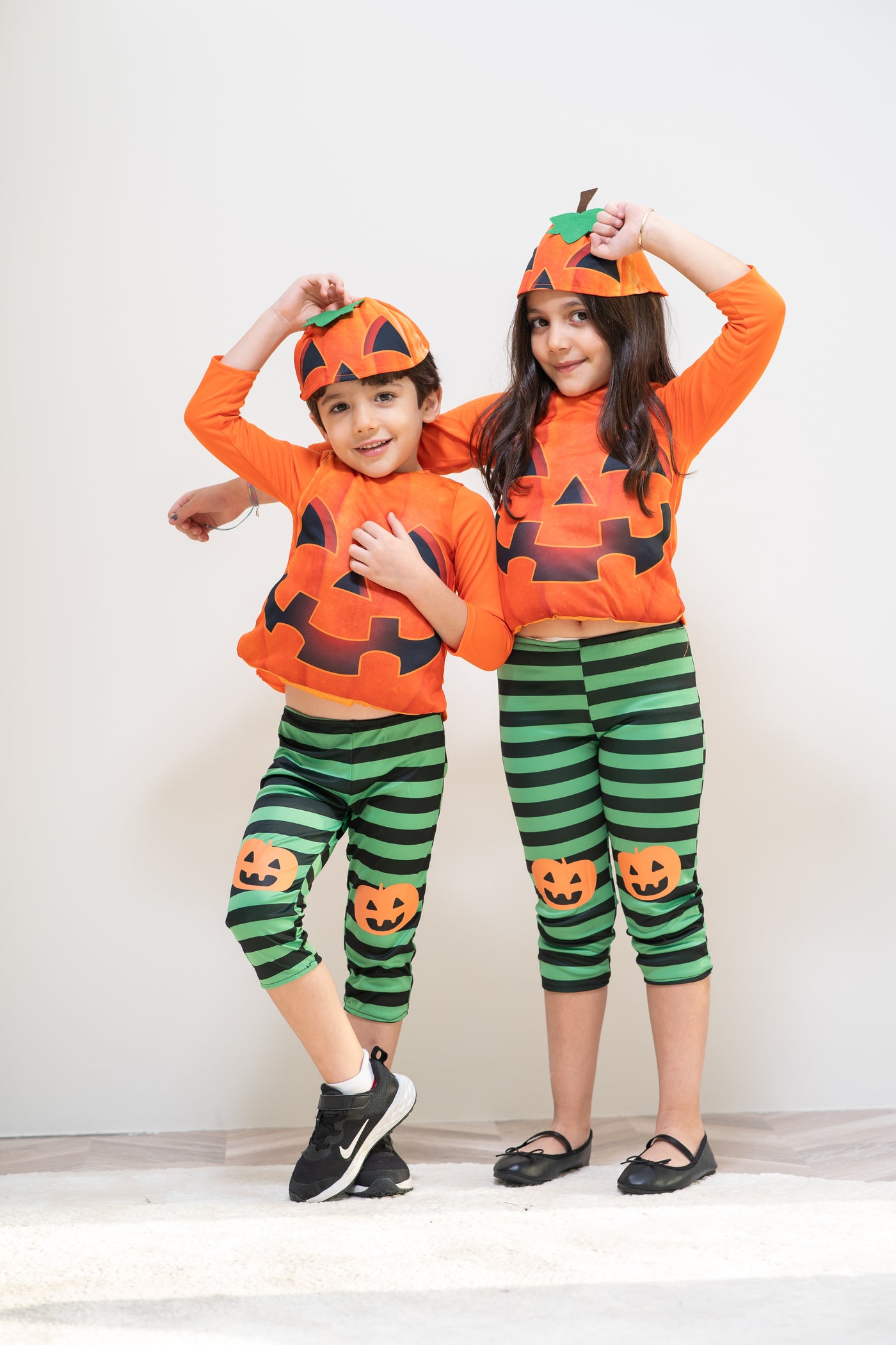 Kids fancy pumpkin halloween costume